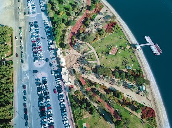 Aerial View Of Parked Vehicles