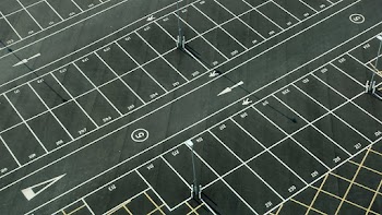 Aerial View of Parking Area