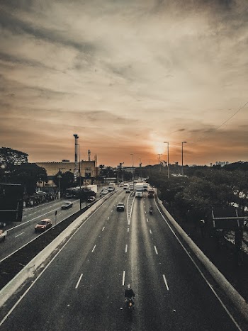 Aerial View Of Road
