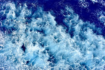Aerial View of Sea Waves
