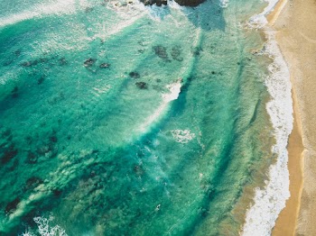 Aerial View of Seashore