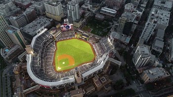 aerial view of stadium