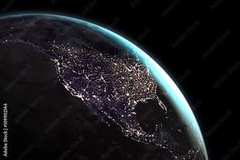 Aerial view of the Earth