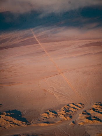 Aerial View on Desert Mountains at Sunset  · Free Stock Photo