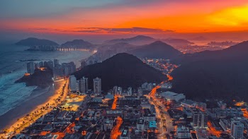 Aerial View Photo of City During Golden Hour