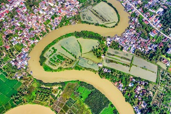 Aerial View Photo of River