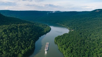 Aerial View Photography of Berge  on a Waterway