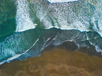 aerial view photography of body of water