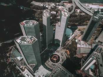 aerial view photography of city buildings
