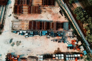 Aerial View Photography of Metal Factory