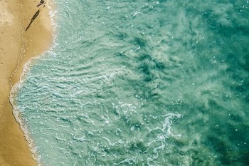 aerial view photography of seashore