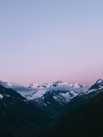 aerial view photography of snow covered mountains