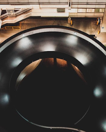 Aerial View Photography of Spiral Stair