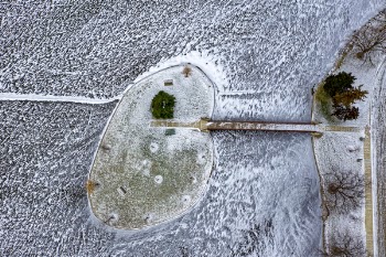 Aerial View Photography of Wood Dock