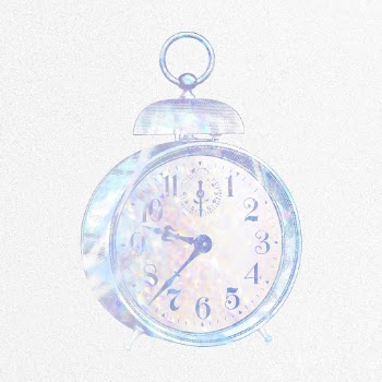 Aesthetic alarm clock collage element, | Free PSD Illustration - rawpixel
