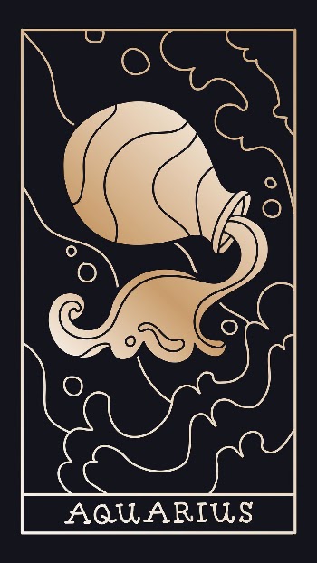 Aesthetic Aquarius Android wallpaper, doodle | Free Vector Illustration - rawpixel