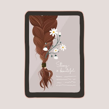 Aesthetic beauty blogger tablet illustration, | Free Vector Illustration - rawpixel