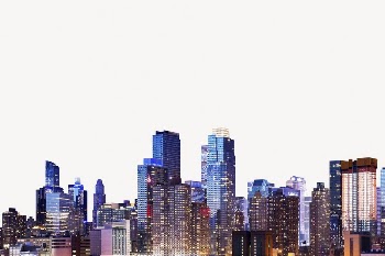 Aesthetic buildings background, cityscape at night | Free PSD - rawpixel