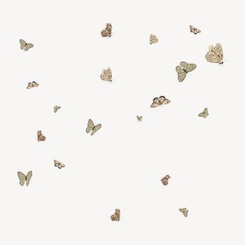 Aesthetic butterfly pattern, collage element | Free Vector Illustration - rawpixel
