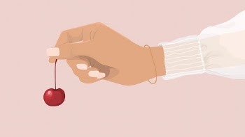 Aesthetic cherry desktop wallpaper, cute | Free Vector Illustration - rawpixel