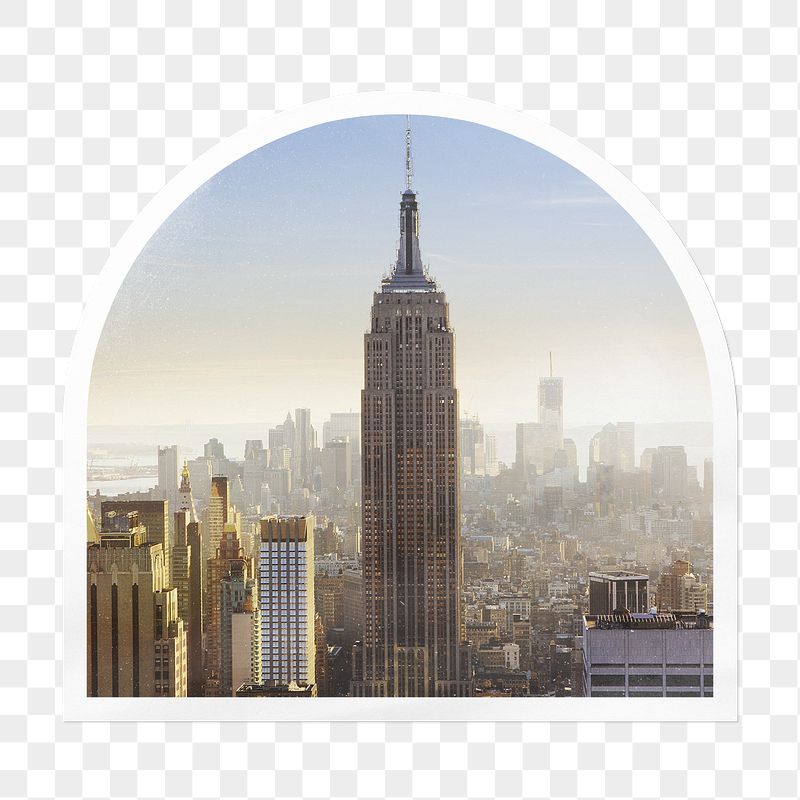Aesthetic cityscape png arc badge | Free PNG - rawpixel