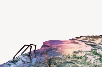 Aesthetic cliff background, pastel sky | Free PSD - rawpixel
