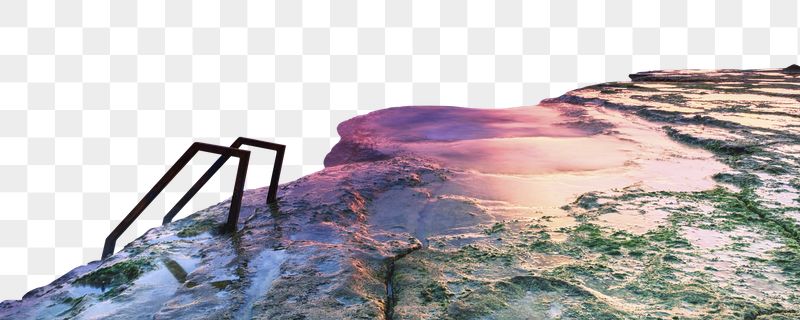 Aesthetic cliff png border, pastel | Free PNG - rawpixel