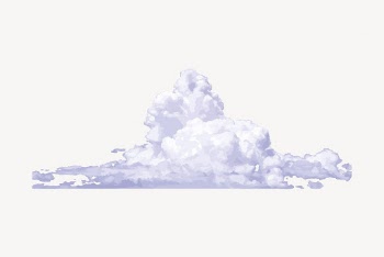 Aesthetic cloud clipart, weather illustration | Free PSD - rawpixel