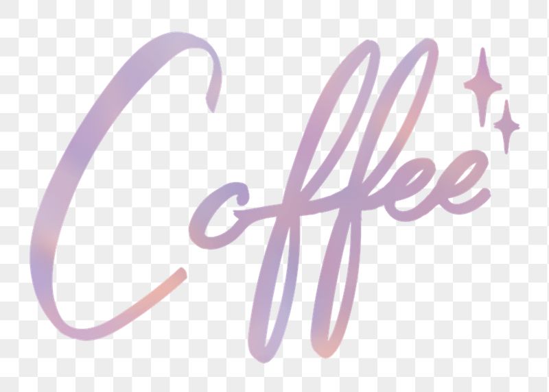 Aesthetic coffee png word sticker, | Free PNG - rawpixel