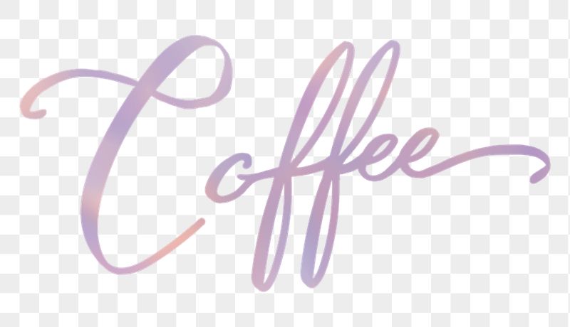 Aesthetic coffee png word sticker, | Free PNG - rawpixel
