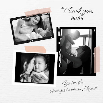 Aesthetic collage template, mother's day | Free Vector Template - rawpixel