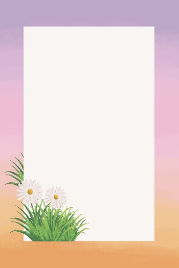 Aesthetic Daisy flower frame background, | Free Photo - rawpixel