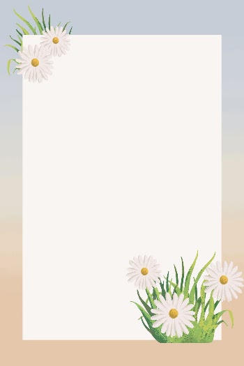 Aesthetic Daisy flower frame background, | Free Photo - rawpixel