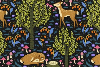 Aesthetic deer pattern background, nature | Free Photo Illustration - rawpixel