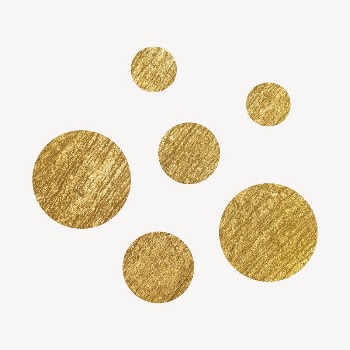 Aesthetic dots clipart, gold metallic | Free Vector - rawpixel