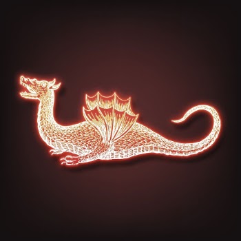 Aesthetic dragon neon sticker, mythical | Free Vector - rawpixel