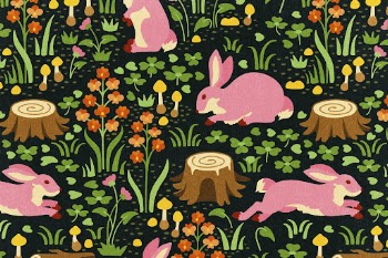 Aesthetic fairytale forest pattern background, | Free Photo Illustration - rawpixel