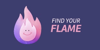 Aesthetic flame Twitter ad template, | Free Vector Template - rawpixel