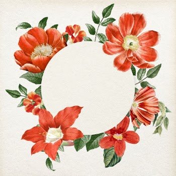 Aesthetic floral frame background, botanical | Free Photo - rawpixel