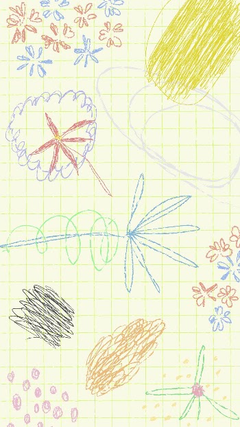 Aesthetic floral mobile wallpaper, crayon | Free Photo - rawpixel