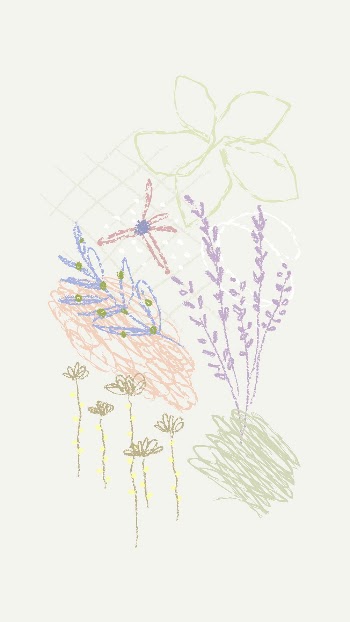 Aesthetic floral phone wallpaper, crayon | Free Photo - rawpixel