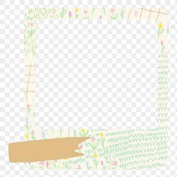 Aesthetic floral png frame, instant | Free PNG Sticker - rawpixel