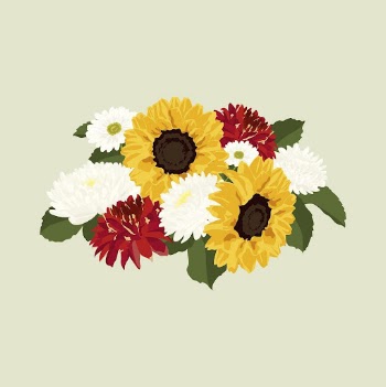 Aesthetic flower arrangement clipart, sunflower | Free Photo Illustration - rawpixel