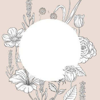 Aesthetic flower frame background, vintage | Free PSD - rawpixel