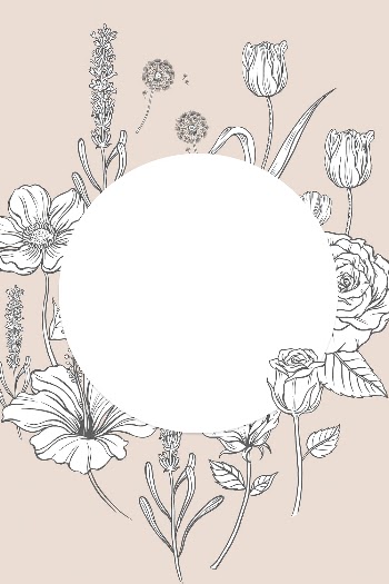Aesthetic flower frame background, vintage | Free Vector - rawpixel