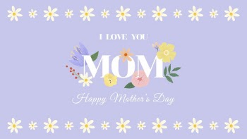 Aesthetic flower greeting template, mother's | Free Vector Template - rawpixel