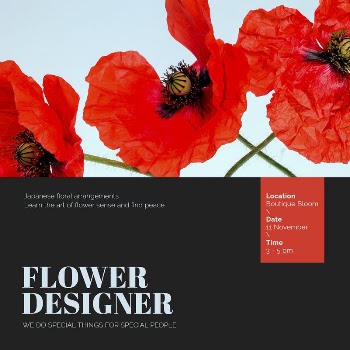 Aesthetic flower Instagram post template, | Free PSD Template - rawpixel