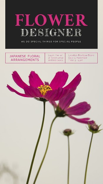 Aesthetic flower Instagram story template, | Free Vector Template - rawpixel