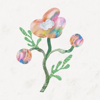 Aesthetic flower, paper collage element | Free Photo Illustration - rawpixel