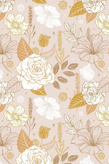 Aesthetic flower pattern background, vintage | Free PSD - rawpixel